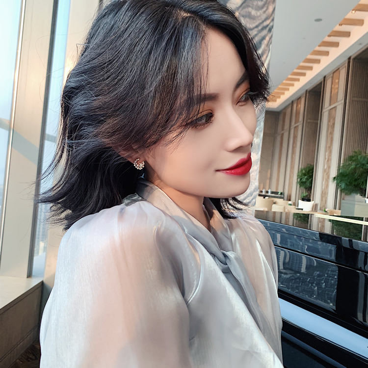 Sterling Silver Needle Star And Moon Pearl Rhinestone Inlaid Earrings Simple And Compact