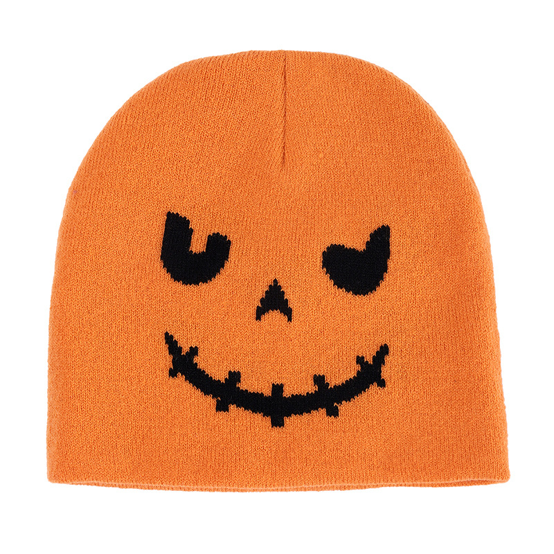 Creative Funny Expression Knitted Hat Pirate Skull Japanese Harajuku Woolen Cap Adorkable