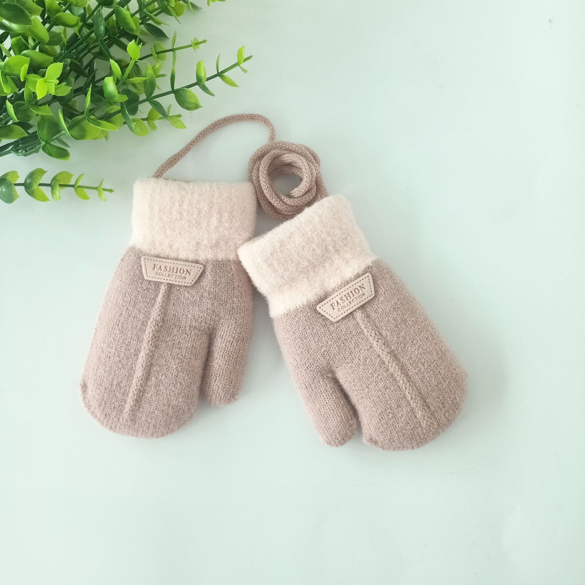 Cartoon Velvet Thickened Outdoor Cold-proof Thermal Knitting Gloves