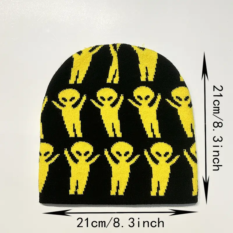 Autumn And Winter Halloween Creative Cartoon Alien Knitted Hat