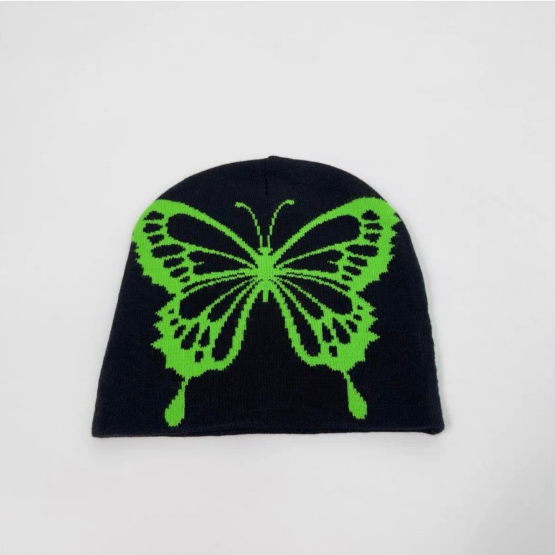 Casual Hip Hop Warm Butterfly Knitted Hat