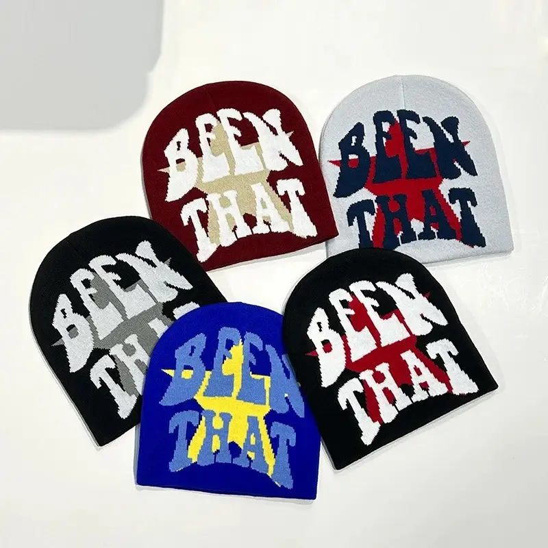 Warm Hip Hop Letters Knitted Hat