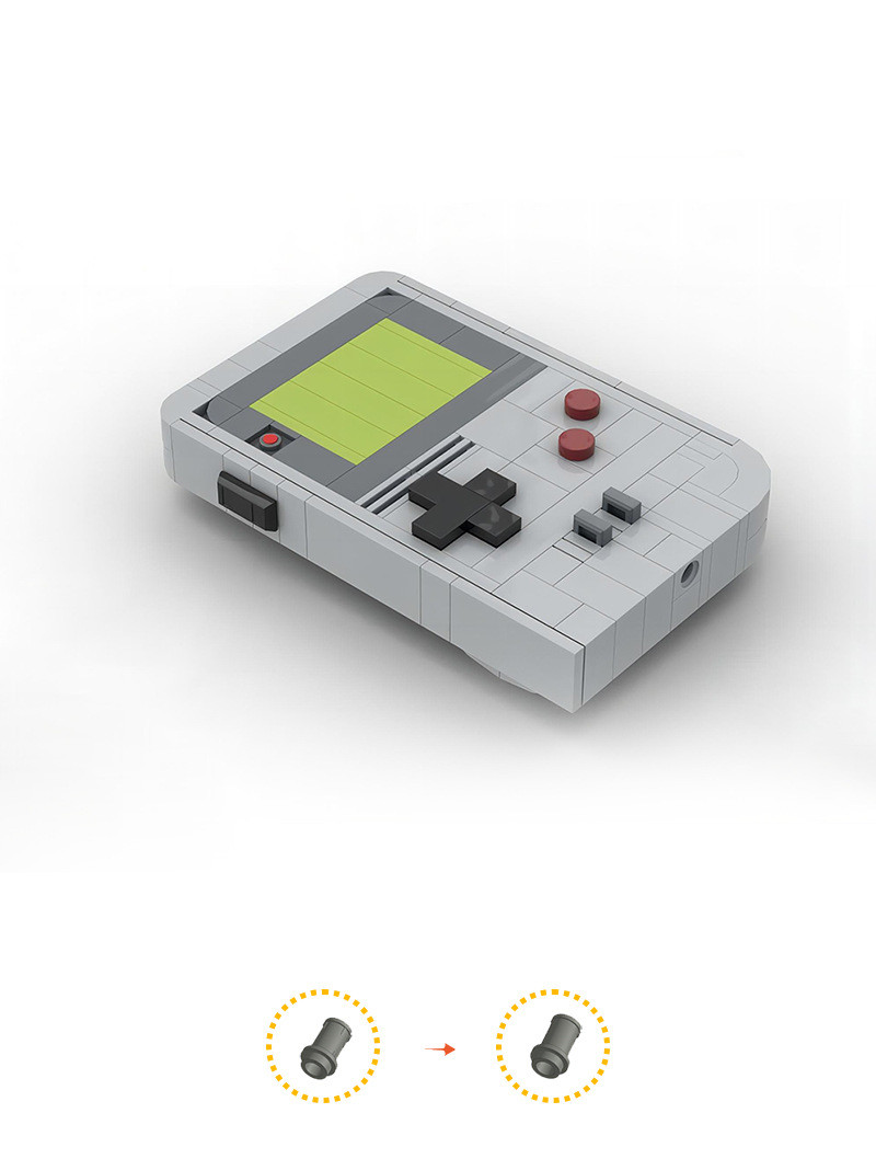 Children's Simulation Building Block Game Machine Toy Handheld Game Machine - Image 11