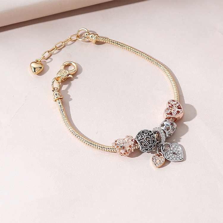 Girls Wild Heart-shaped Lucky Tree Hollow Bracelet