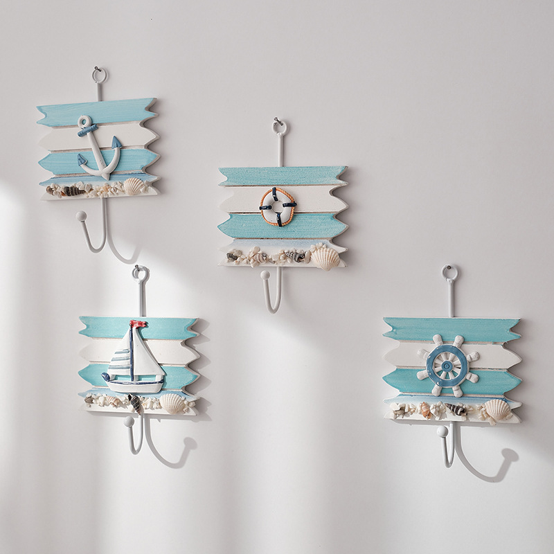 Title 6, Ocean Style Home Ornament Hat-and-coat Hook Cre...