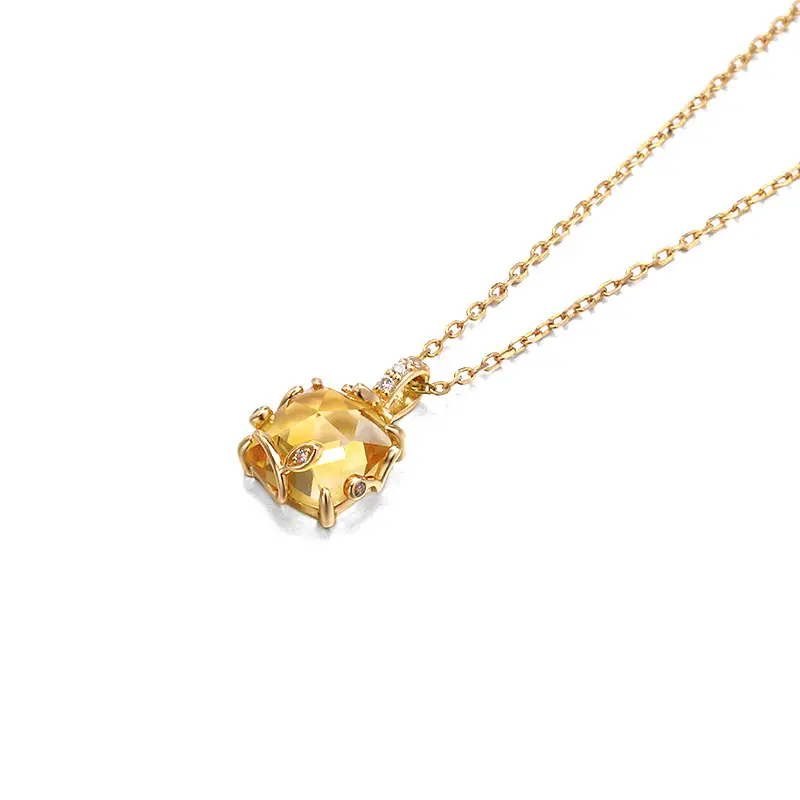 Women's S925 Silver Crystal Leaf Necklace