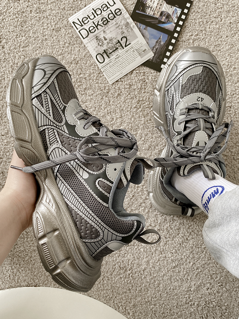 Platform Dad Shoes Male Heightened Sneakers