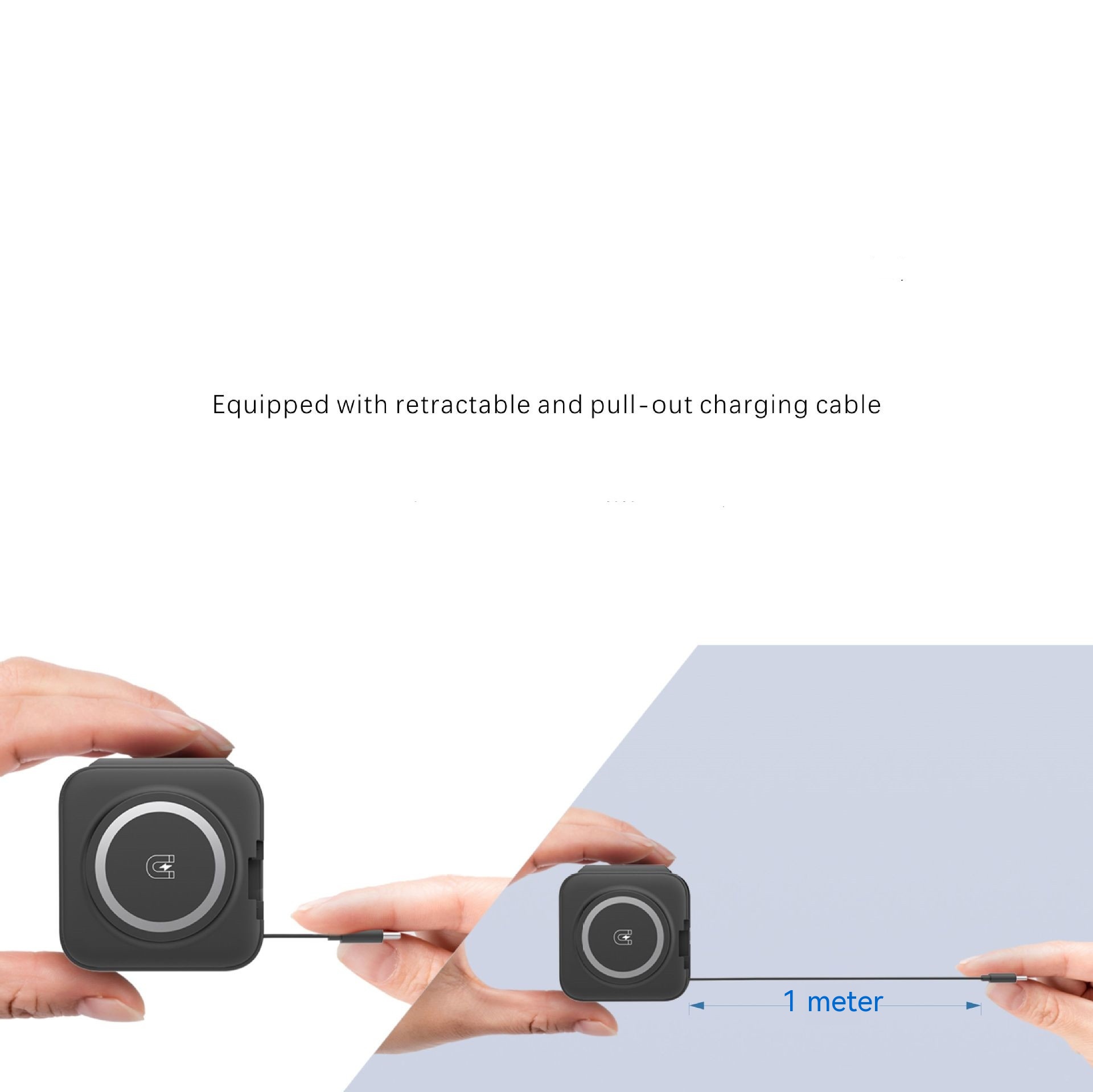 Three-in-one Wireless Charger Electrical Magnetic Wireless Charger Folding With Flexible Wire - Image 6