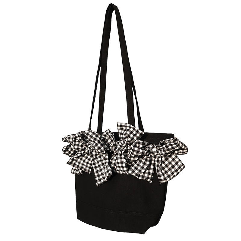 Large-capacity Three-dimensional Plaid Big Bow Crossbody Bag — foto 13
