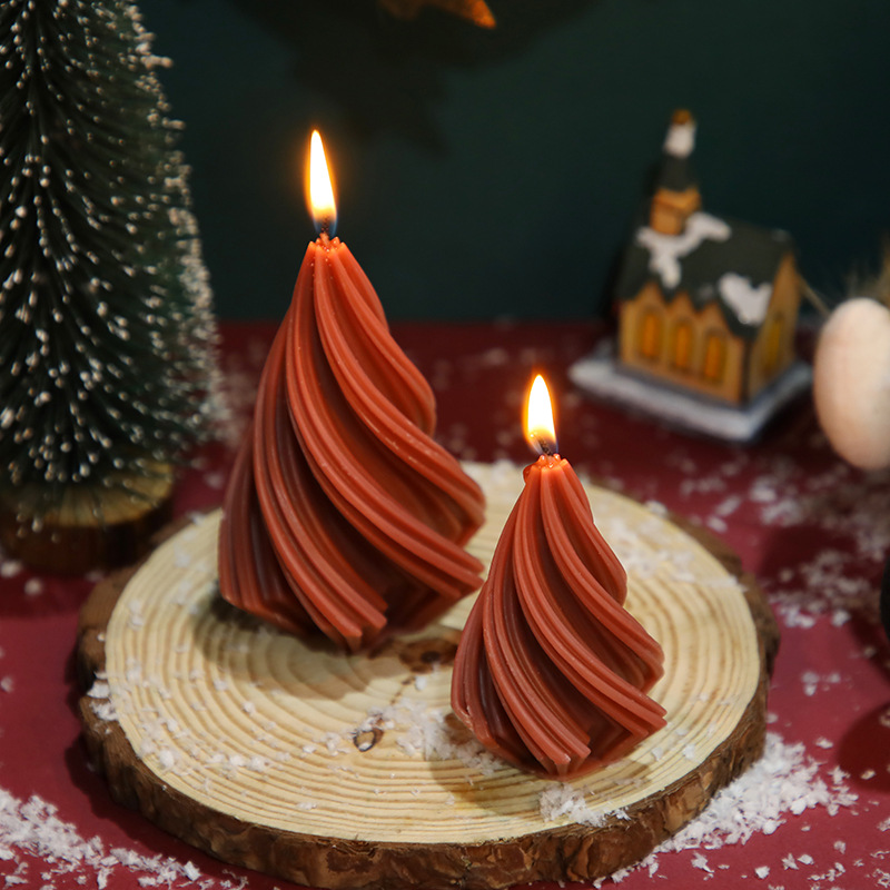 Christmas Tree Twisted Creative Modeling Home Candle Ornaments - Image 6