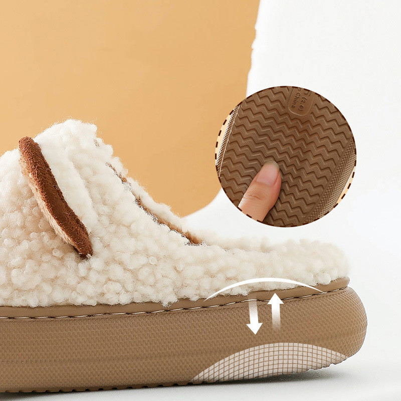 Plush Cute Cartoon Cotton Slippers