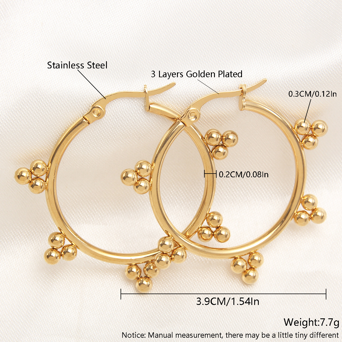 Fashion Elegant Circle Metal Earrings