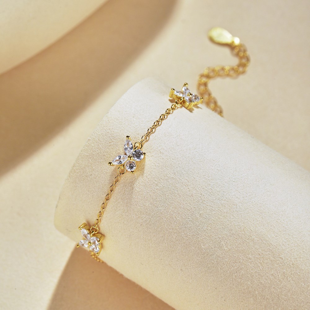 S925 Sterling Silver Bracelet For Women Personality Butterfly