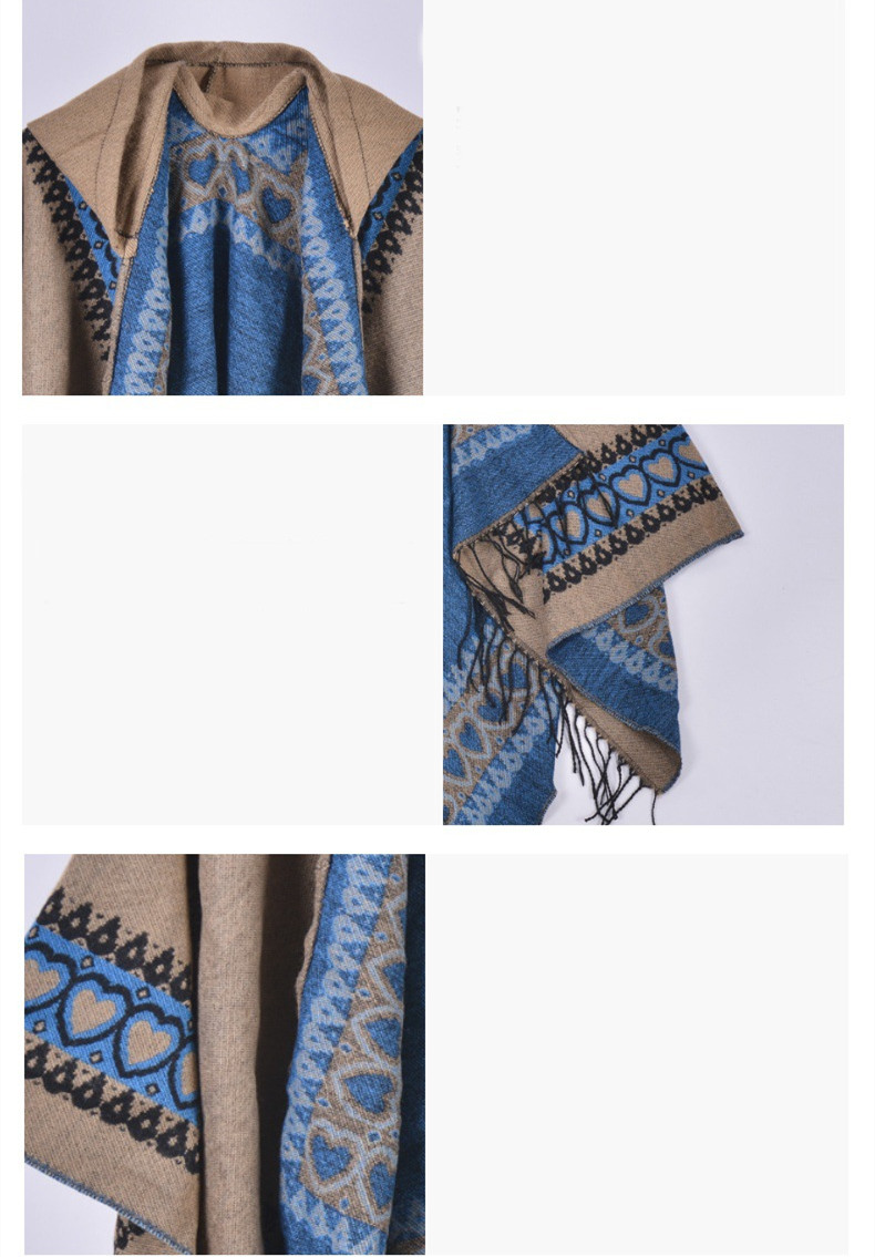 Women's Hooded Split Shawl Fashion