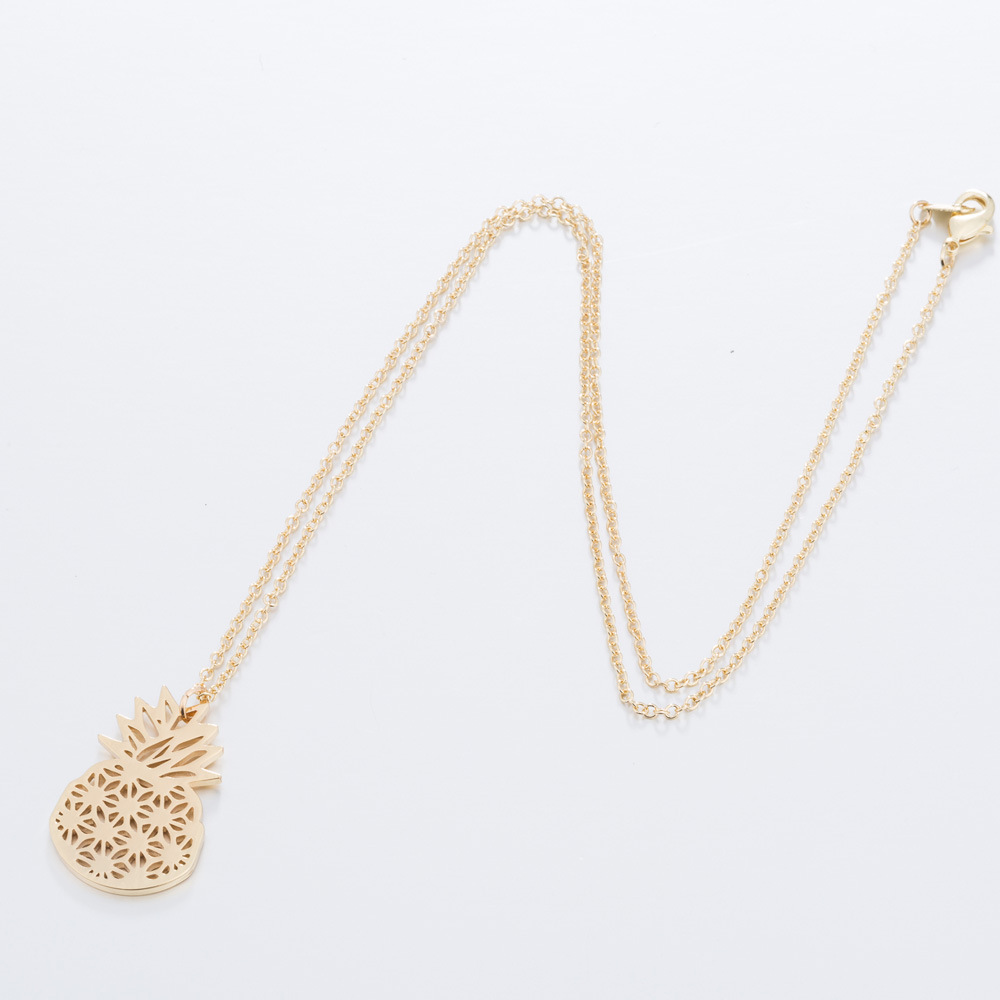 Pineapple Personality Hollow Out Necklace