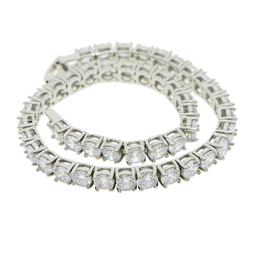 Title 7, Full Diamond 5mm Zircon Chain Foot