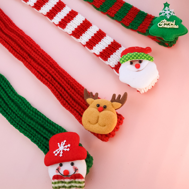 Title 1, Warm Pet Knitted Christmas Scarf