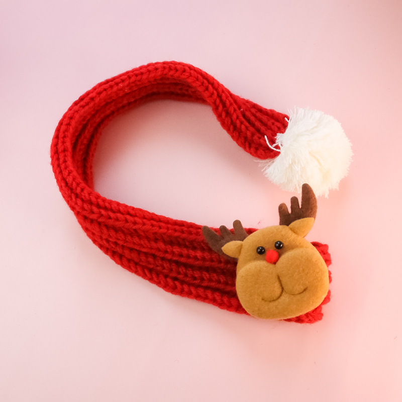 Title 5, Warm Pet Knitted Christmas Scarf Keep your dog ...