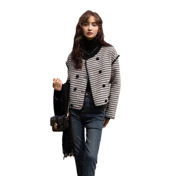 Title 1, College Style Woolen Short Coat Women