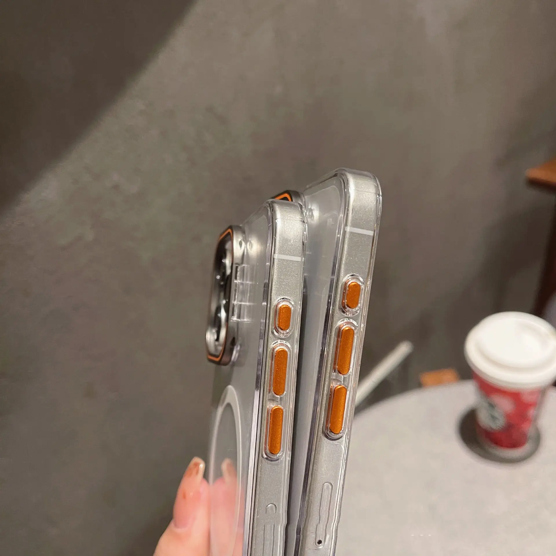 Transparent Magnetic Bracket Shell Aluminum Alloy Drop-resistant