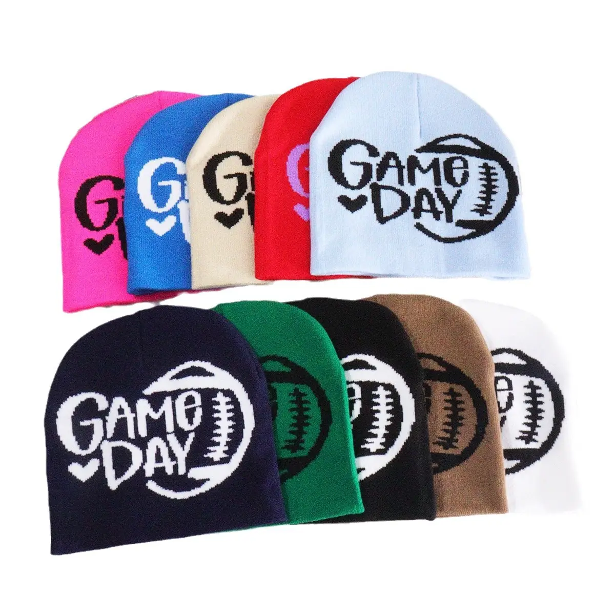English Letters Woolen Cap Warm