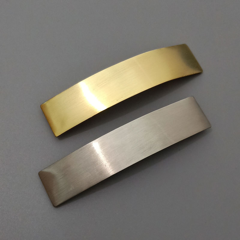 Brushed Metal Barrettes European American Simple Versatile Temperament Ins Fashion Normcore Style Ponytail Clip — foto 2