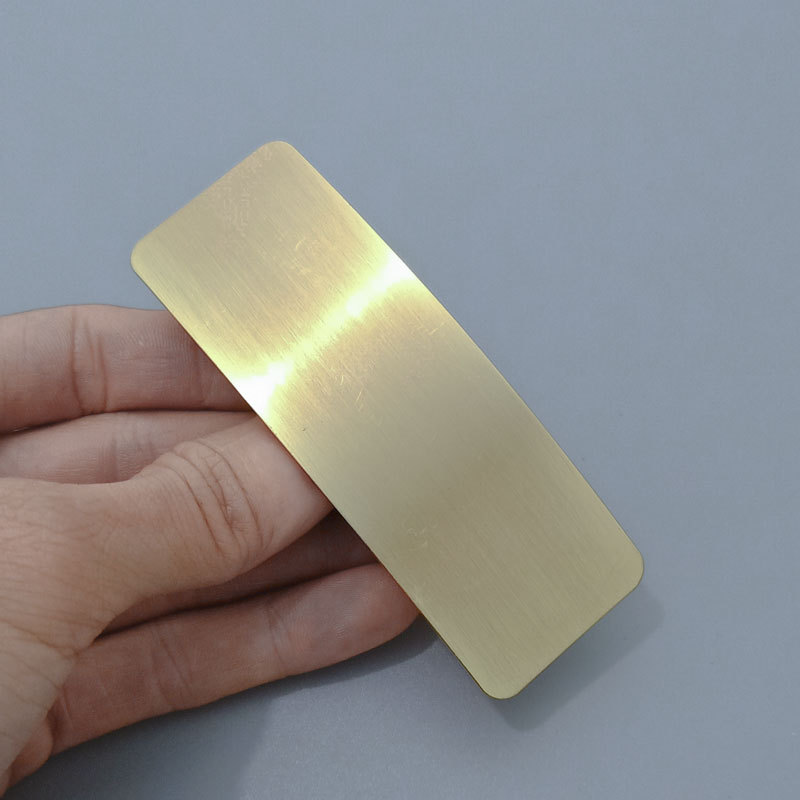 Brushed Metal Barrettes European American Simple Versatile Temperament Ins Fashion Normcore Style Ponytail Clip — foto 9