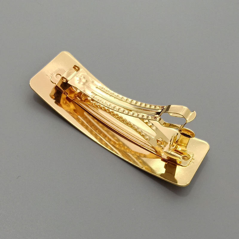 Brushed Metal Barrettes European American Simple Versatile Temperament Ins Fashion Normcore Style Ponytail Clip — foto 13