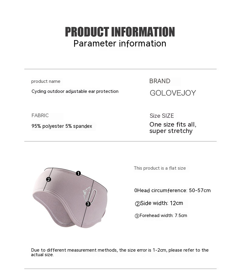 Outdoor Sports Glasses For Riding Hole Warm-keeping Earmuffs Hair Band
