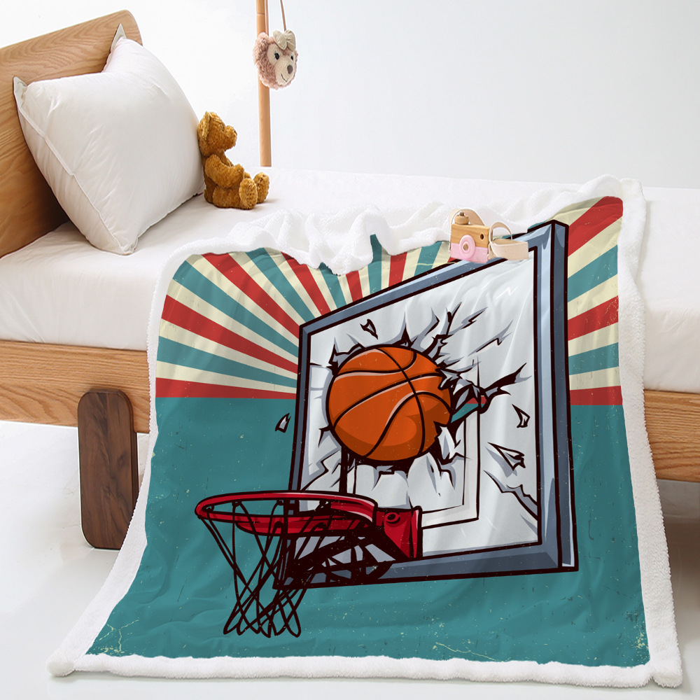 Title 1, Basketball Sports Lambswool Crystal Velvet Doub...