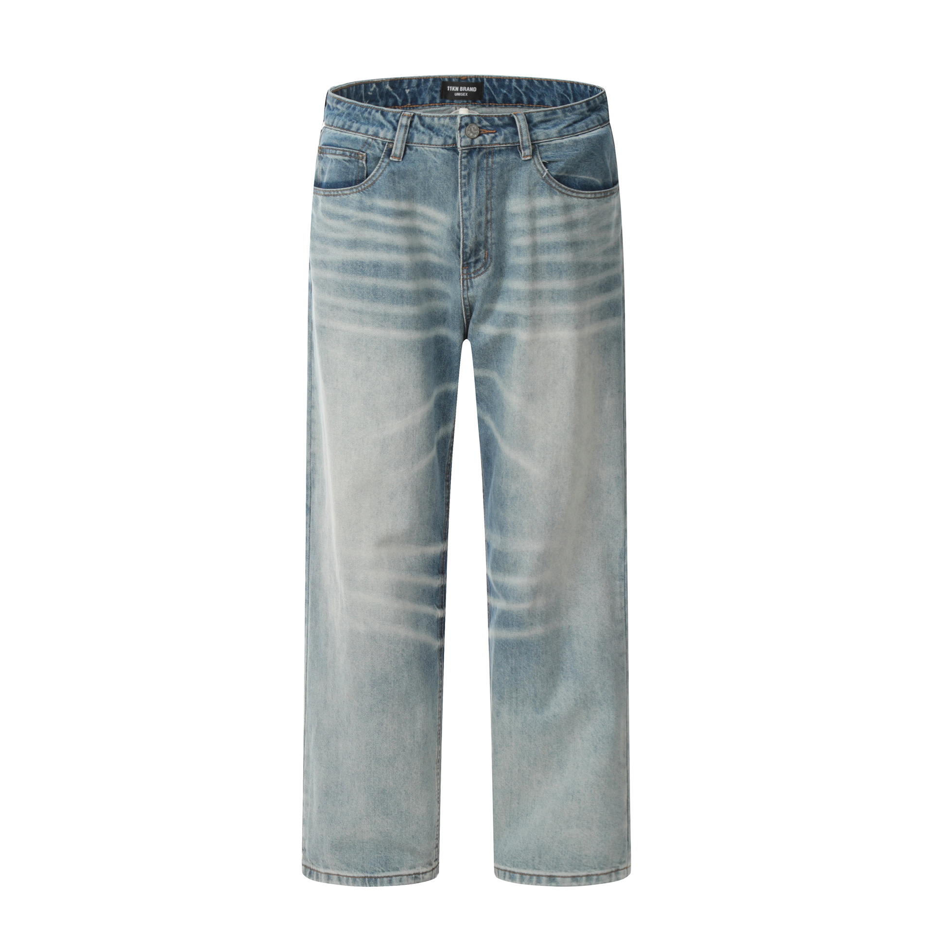 Title 6, Crack Blue Straight American Retro farmerke. Kl...