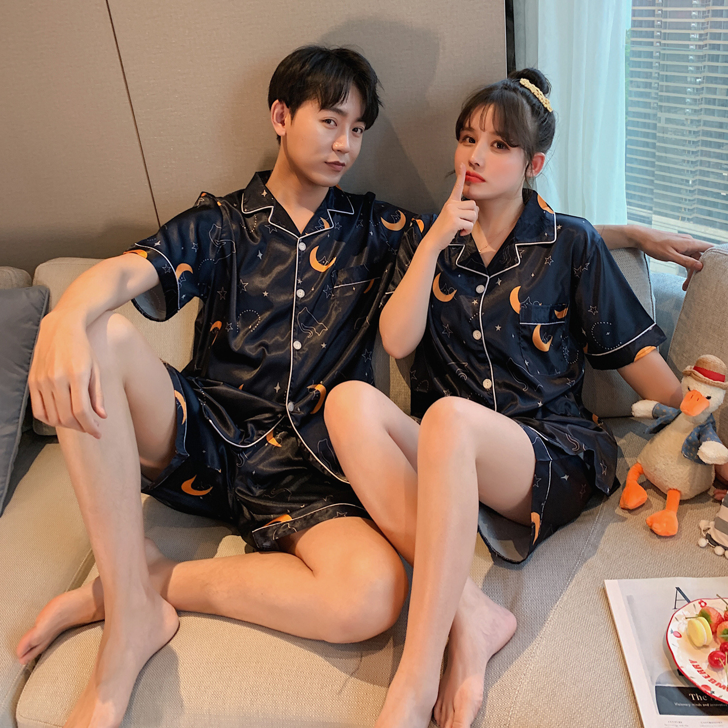 Title 2, Simple Home Printed Couple Pajamas