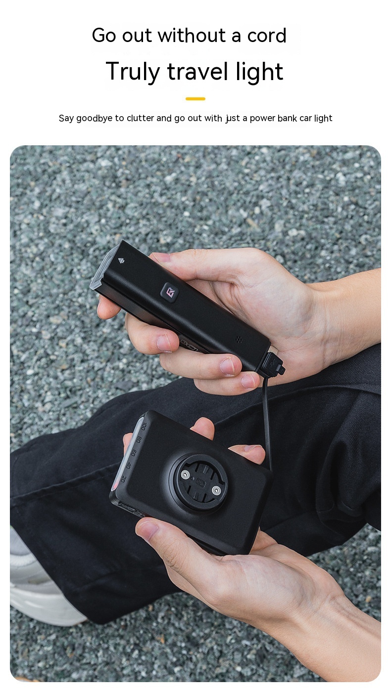 Bicycle Light Power Bank With Cable 11