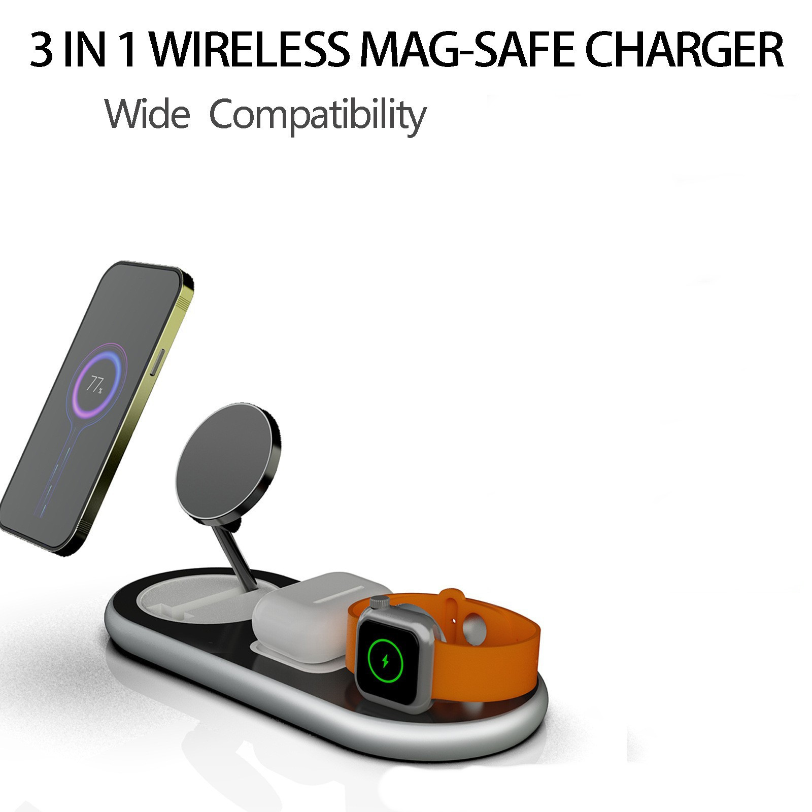 Title 4, Magnetic Three In One Wireless Charger