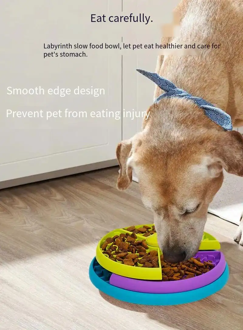 Slow Food Bowl Anti Choking Cat Dog
