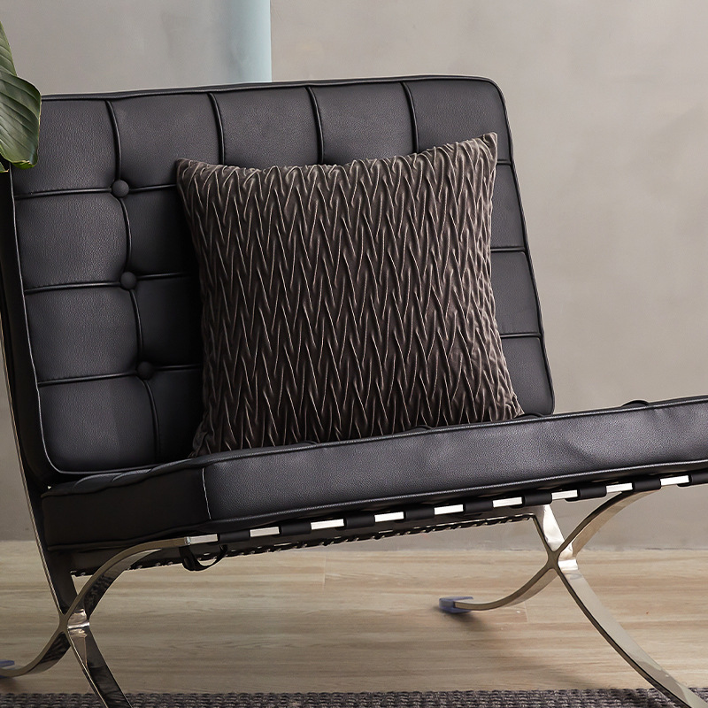 Solid Color Netherlands Velvet Solid Geometry Sofa And Bedside Pillow Cover