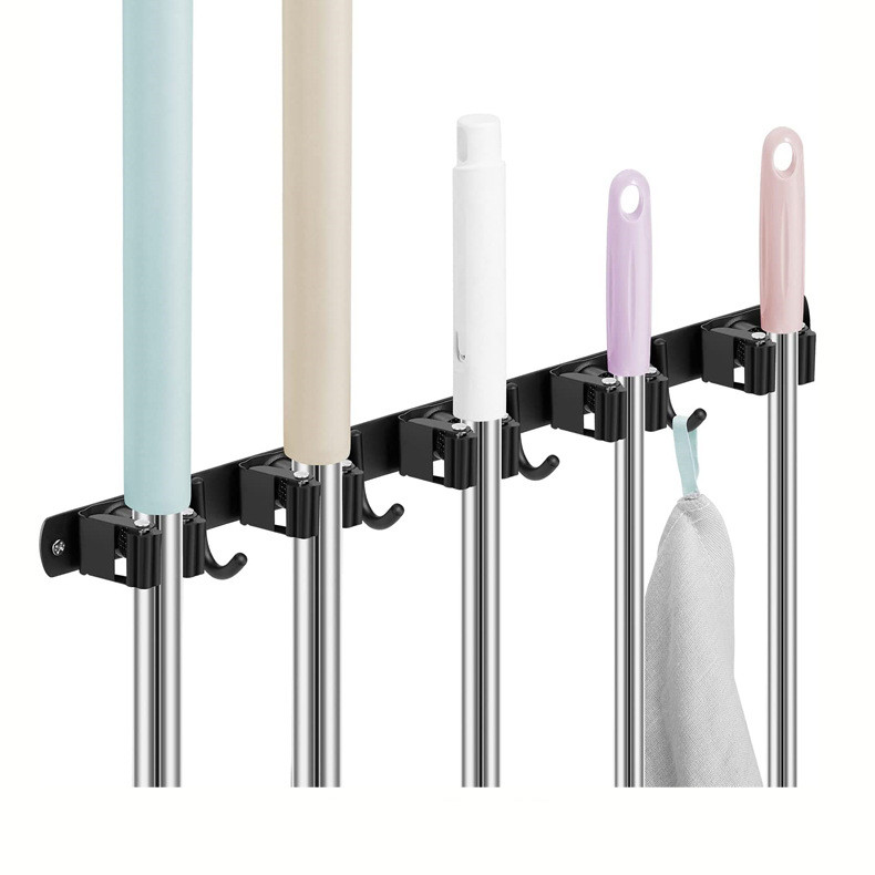304 Stainless Steel Nail-free Mop Rack - Image 3