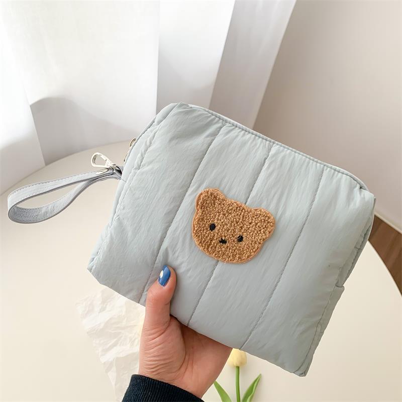 Bear Baby Stroller Storage Cloth Hanging Diaper Feeding Bottle Handbag Bedside Storage Cloth Bag