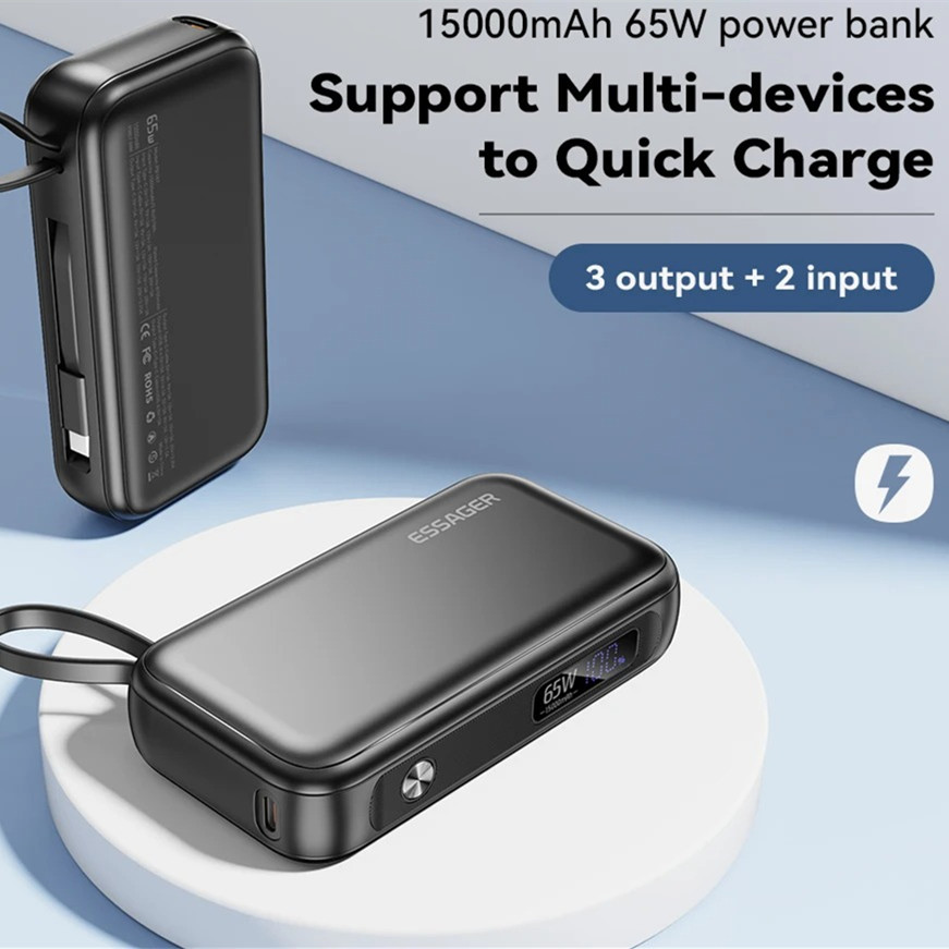 15000mAh Large Capacity Digital Display Mobile Power Supply 11