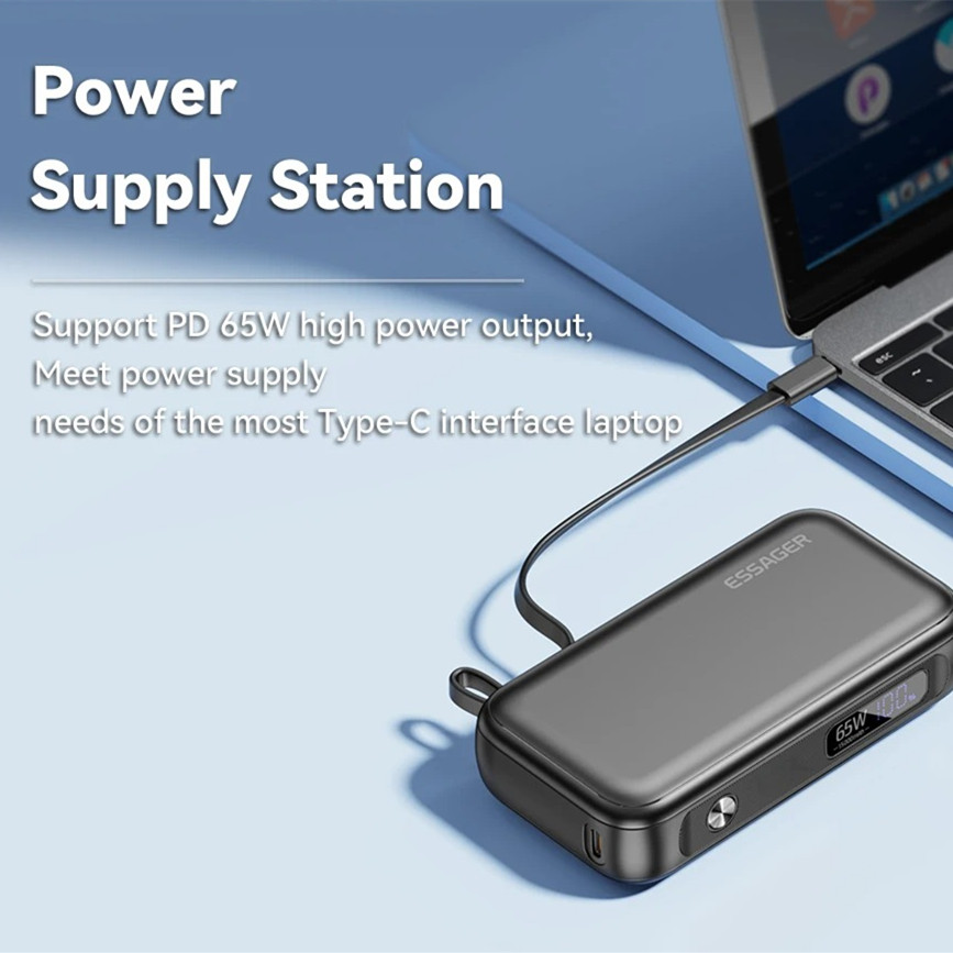 15000mAh Large Capacity Digital Display Mobile Power Supply 12