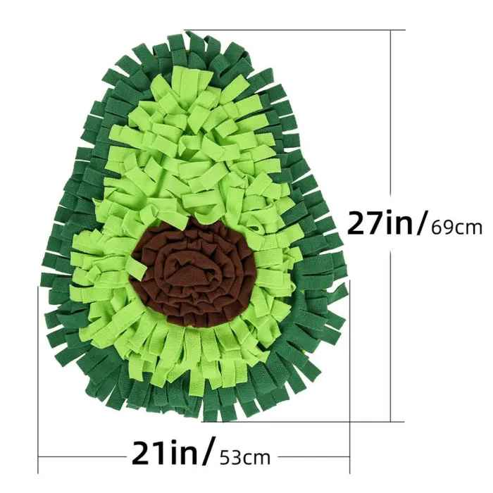 Dog Snuffle Mat, Fleece Sniffing and Foraging Feeding Mat for Slow Eating and Play - detail photo 8