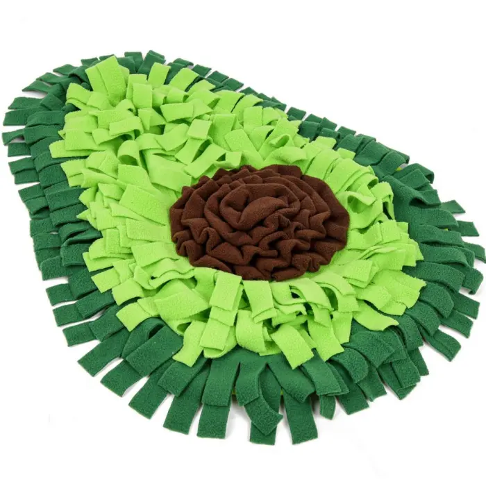 Dog Snuffle Mat, Fleece Sniffing and Foraging Feeding Mat for Slow Eating and Play - detail photo 9