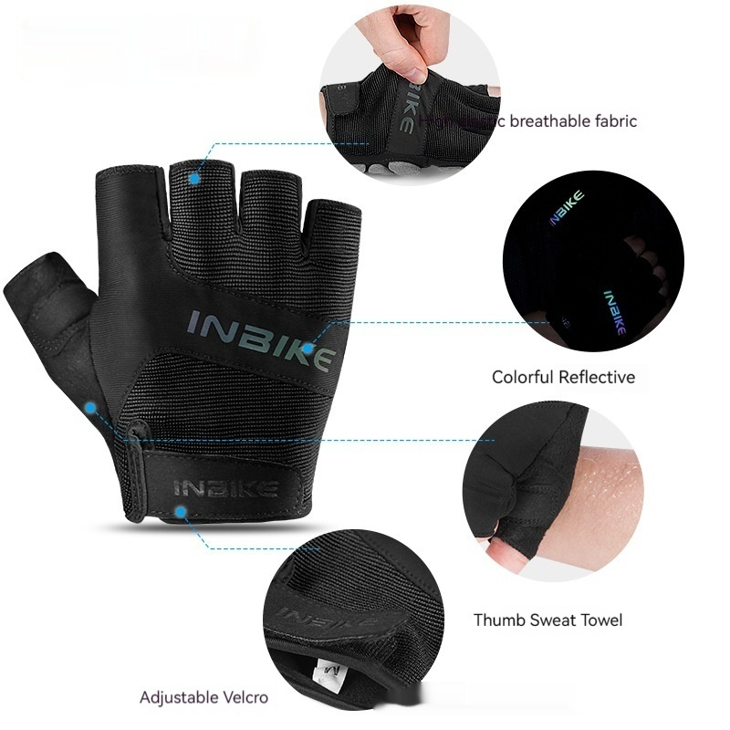 Outdoor Half-finger Riding Gloves Baby Boy And Girl Summer Shockproof Wear-resistant Equipment