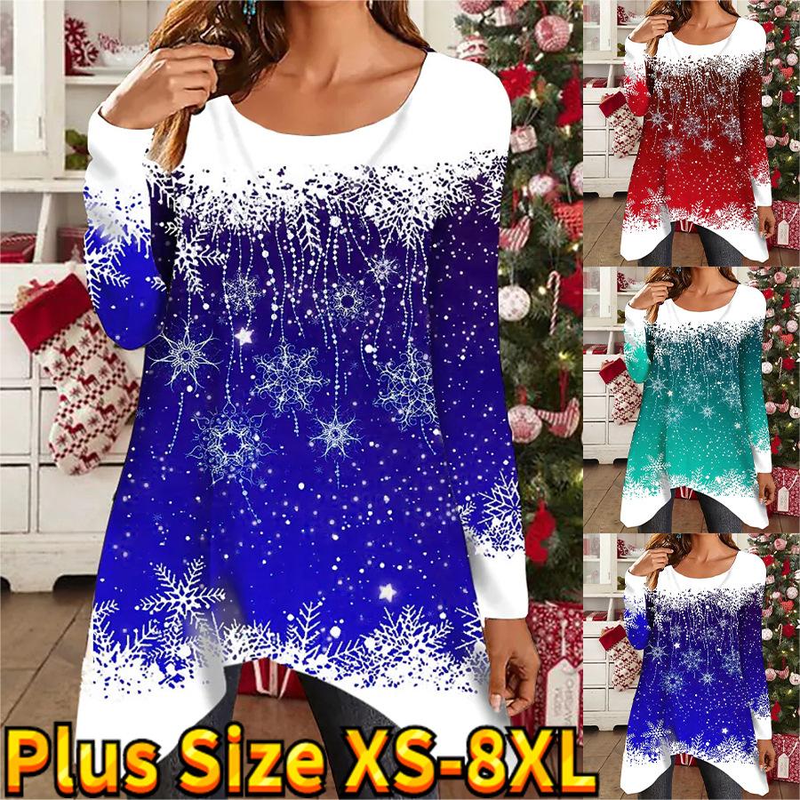 European And American New Women's Clothes Summer Snowflake Dress
