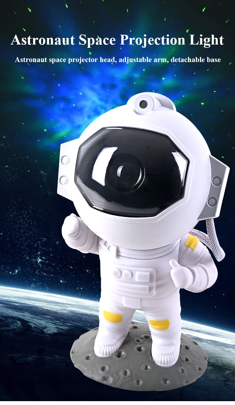 Galaxy Star Projector Starry Sky Night Light Astronaut Lamp Home Room Decor Decoration Bedroom Decorative Luminaires Gift – image 6