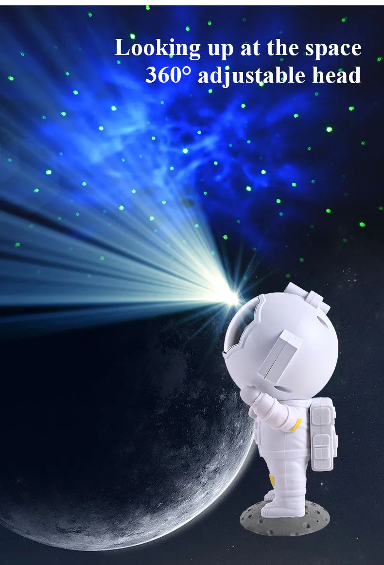 Galaxy Star Projector Starry Sky Night Light Astronaut Lamp Home Room Decor Decoration Bedroom Decorative Luminaires Gift – image 7