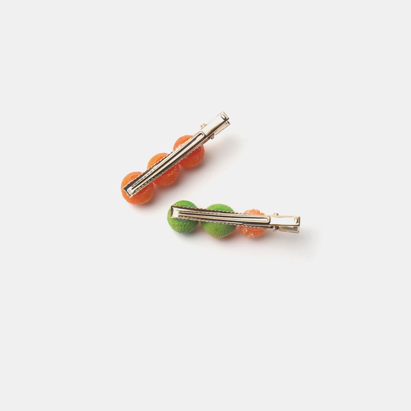 Summer Colorful Fruit Barrettes Sweet Japanese Childlike Orange Side Clip