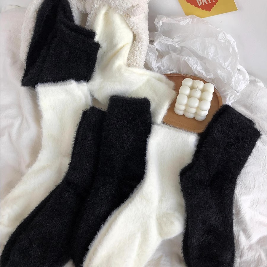 Title 4, Mink Fur Socks For Women