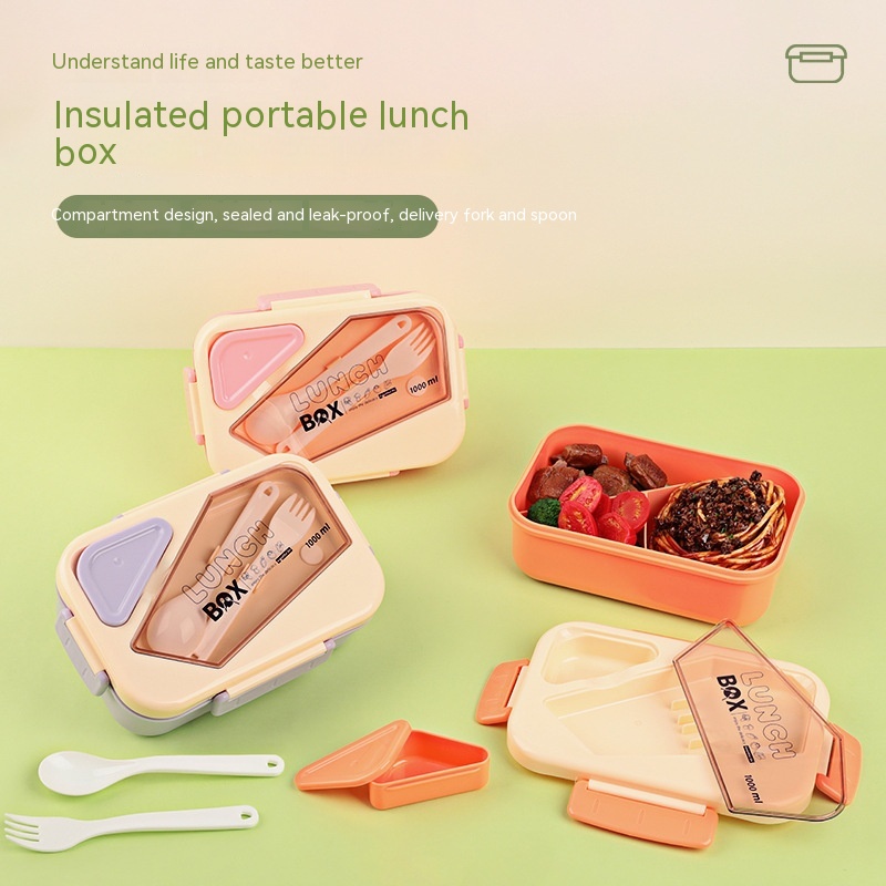 Title 1, Lunch Box Simple Single-layer Outdoor Box Micro...