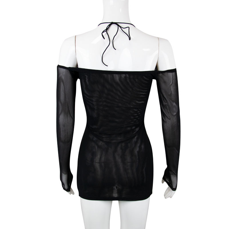 Women's Split Sheath Skirt Backless Slip Dress